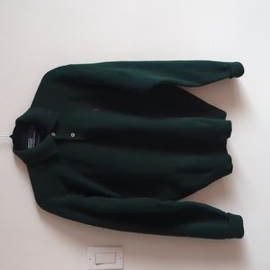 Dark Green Polo by Ralph Lauren Sweater in 100% Lambswool (sz M)